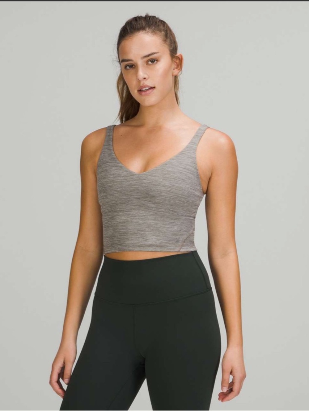 Lululemon Align Tank Top in Heathered Rover Size 6 EUC 144